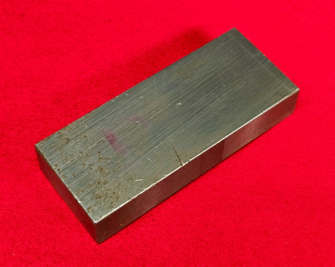 D2 Tool Steel Block Billet 3.705″ L x 1.515″ W x 0.65″ Thick – 16.4 Oz.