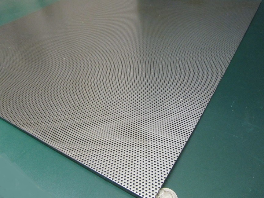 Perforated Staggered Steel Sheet .060″ Thick x 24″ x 24″, .062″ Hole Dia.