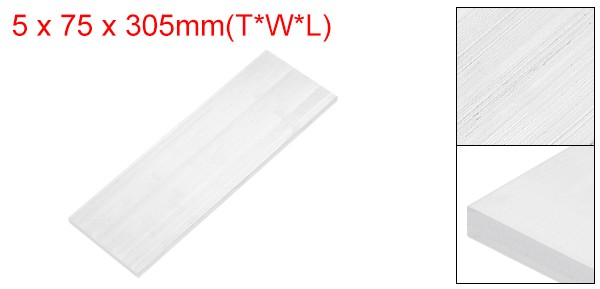 Square 6063 Aluminum Flat Bar, 3/16″ Thickness 3″ Width 12″ Length