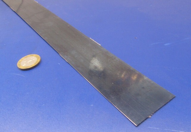 1095 Hard Blue Tempered Spring Steel Shim .062″ Thick x 1.50″ Width x 300″ Long