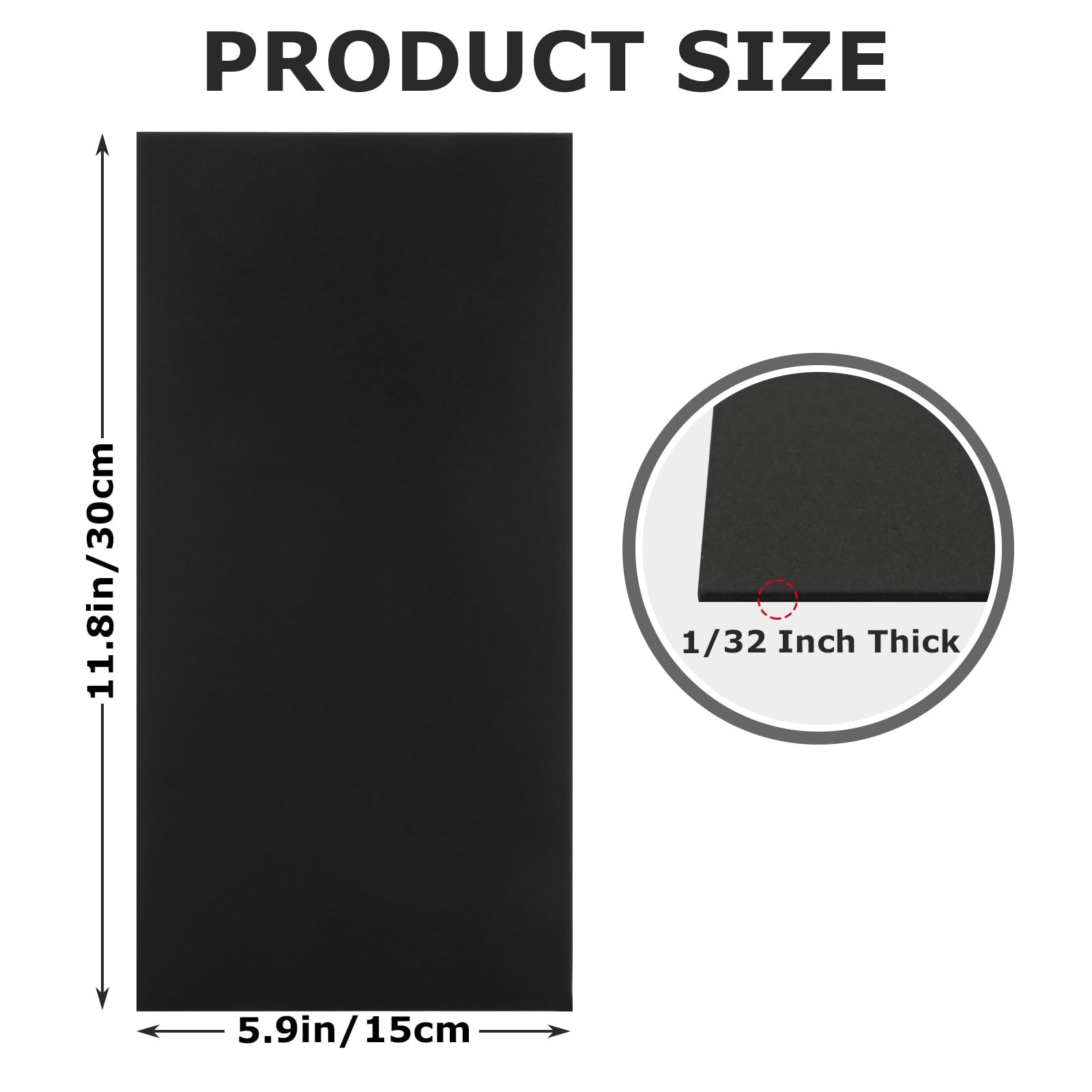 5 Pack 5052 Anodized Aluminum Sheet Metal 12 x 6 x 1/32 Inch Black Rectangula…