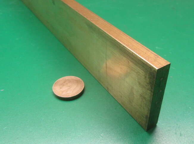 385 Brass Flat Bar 3/8″ Thick x 2.00″ Wide x 4 Foot Length