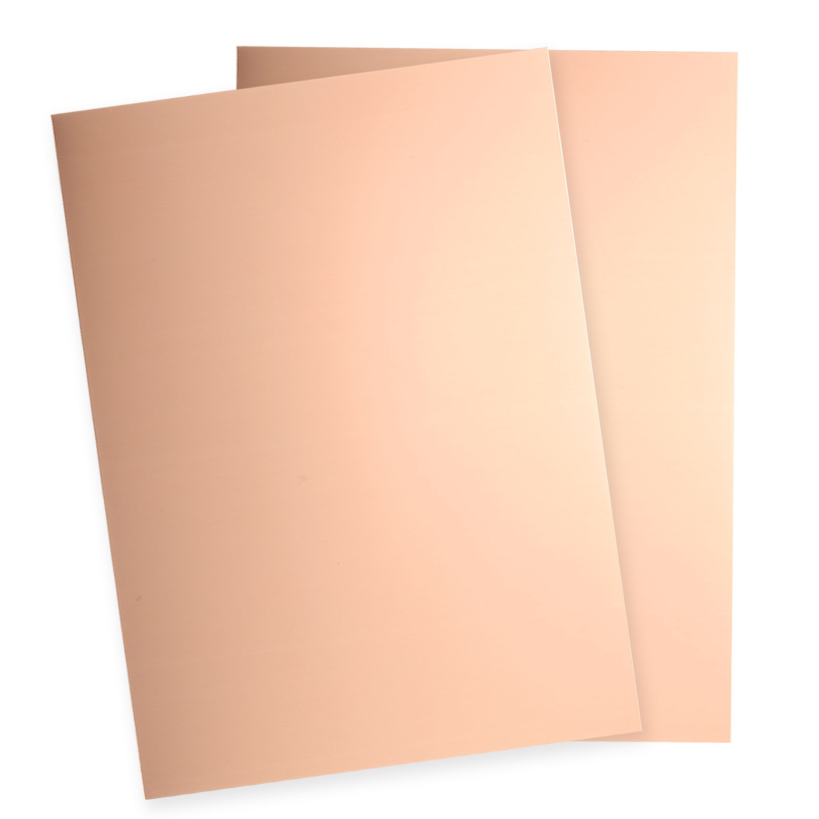 2Pcs Pure Copper Sheet,6″ x 4″, 24 Gauge (0.5mm) Thickness with Glove(Rose Gold)