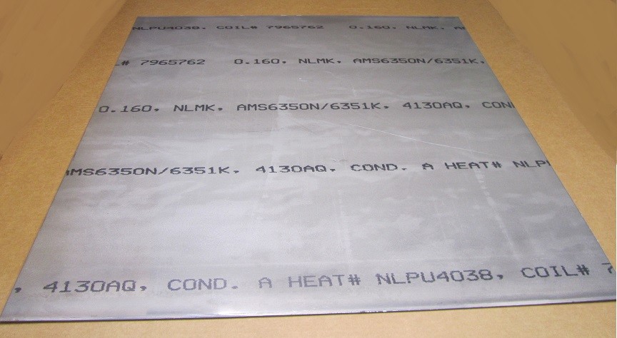4130 Steel Sheet, .160″ Thick x 12.0″ Wide x 12″ Length, Hot Rolled