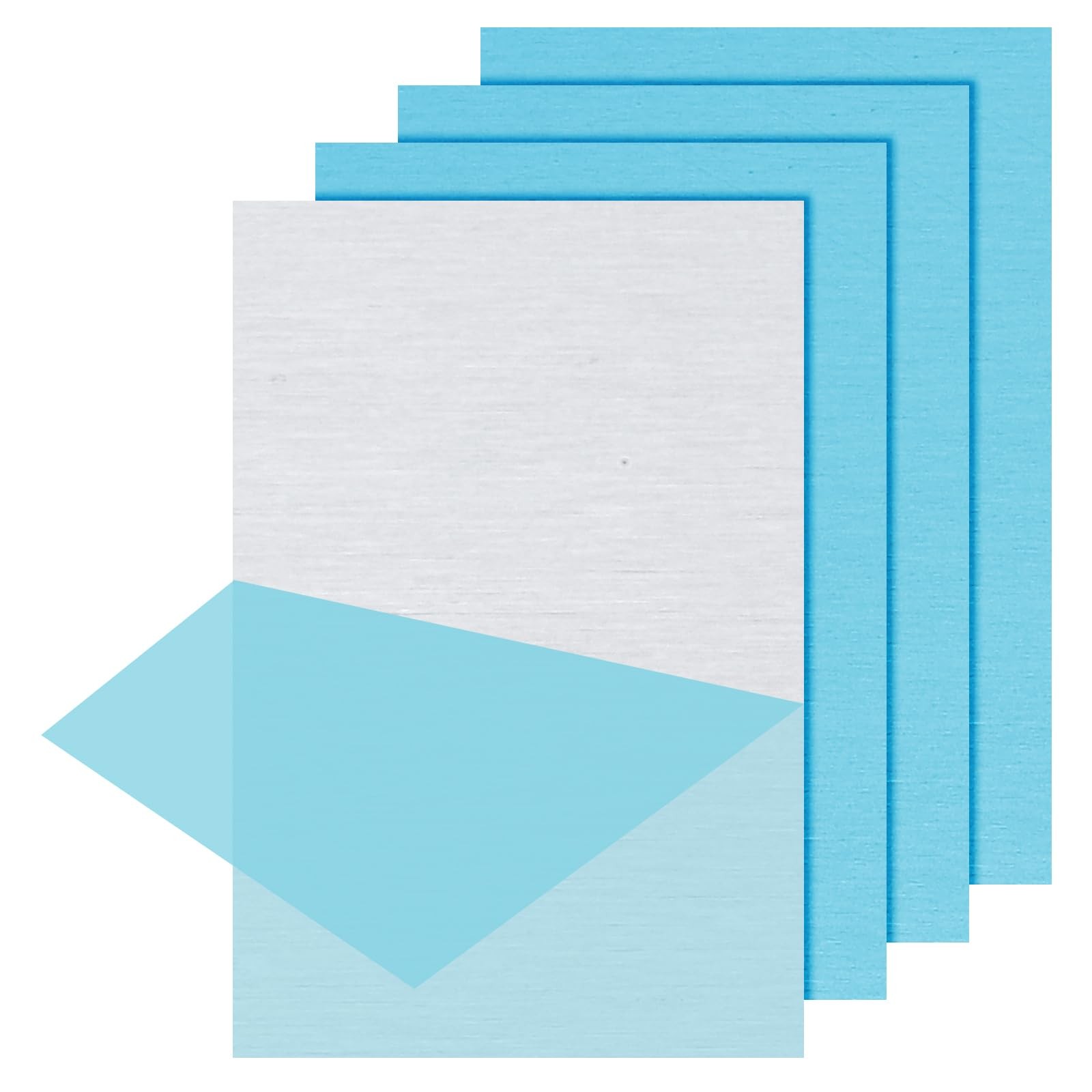 6061 T651 Aluminum Sheet Metal 12 x 8 x 1/16(0.0625″) Inch 4Pcs Flat 1.5MM