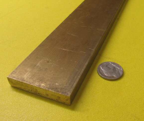 385 Brass Flat Bar 3/8″ Thick x 2.00″ Wide x 4 Foot Length