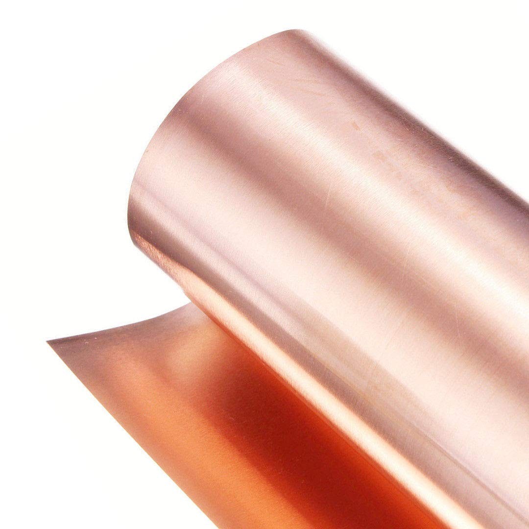 LTKJ 99.9% Pure Copper Metal Sheet Cu Conductive Foil Roll Tape 0.2 x 100 x 1000