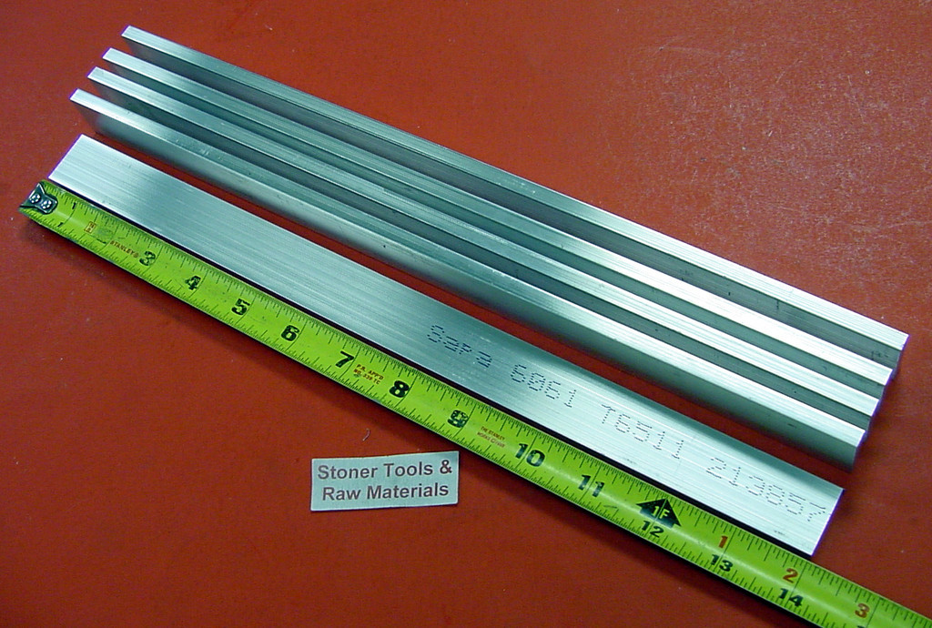 5 pieces 1/4″ X 1″ ALUMINUM 6061 T6511 SOLID FLAT BAR 14″ long New Mill Stock