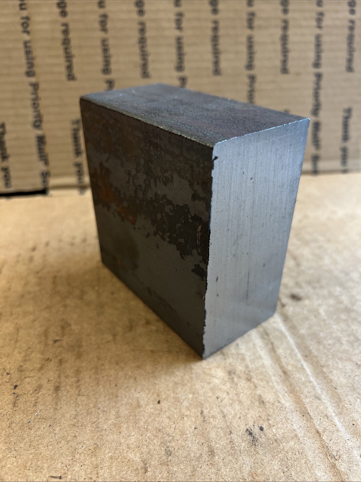 2 X 4 THICK BLOCK 3 3/4″ Steel Bar Target Plate Blacksmith Bench Hammer Plate
