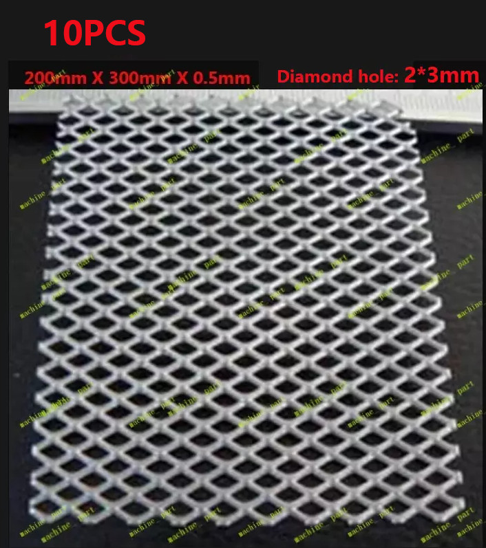 10PC 200mm X 300mm X 0.5mm Metal Titanium Mesh Sheet Perforated Plate Can Be Cut