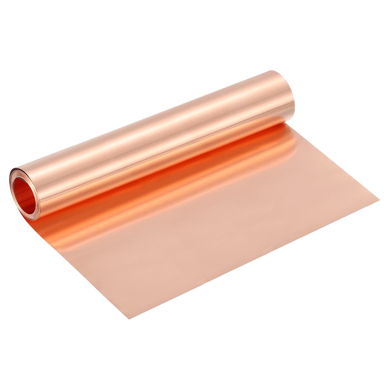 Pure Copper Sheet Roll, 0.15mm 19Ga Thick T2 8Ft x 8in Copper Strip for Craft