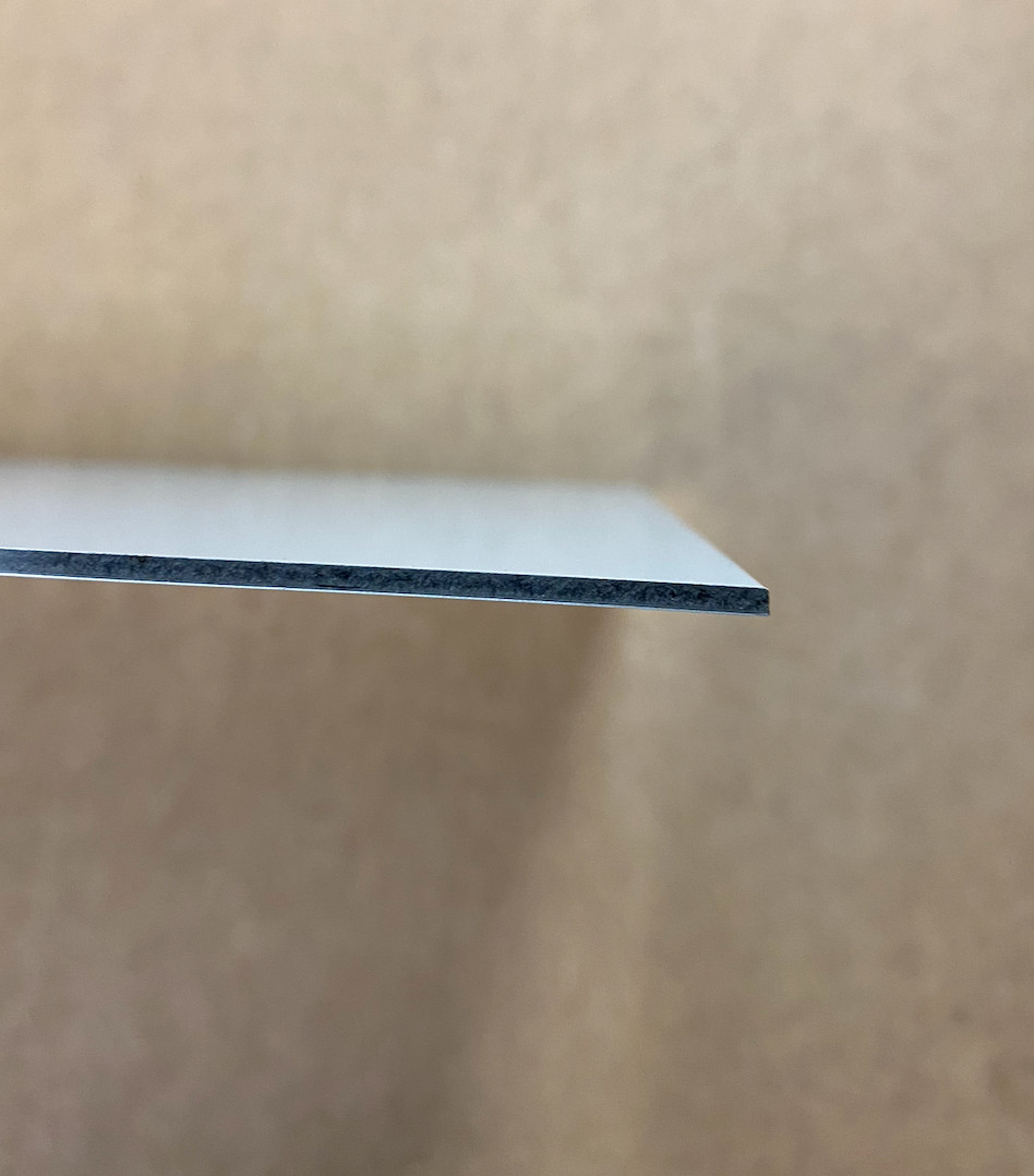 24″ x 24″ Aluminum Composite Sheet Gloss White .080″(2mm) Panel ACP, ACM