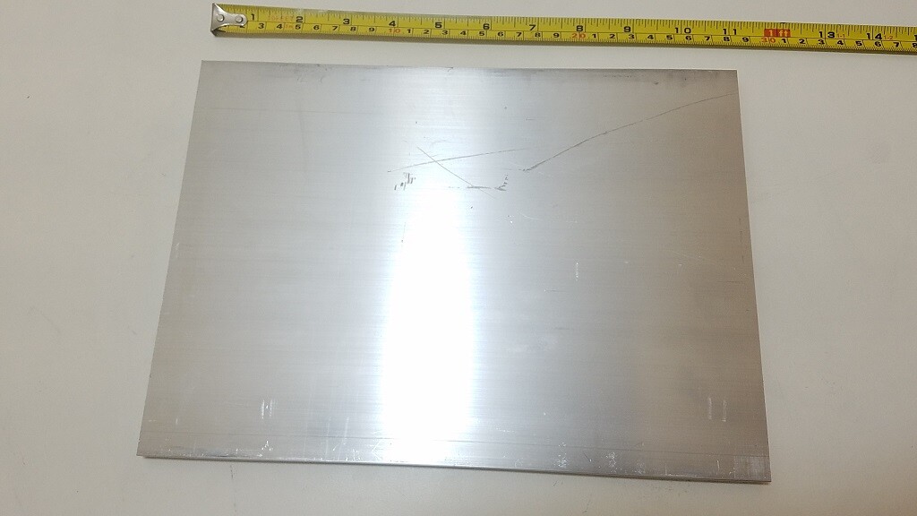 6061 Aluminum Flat Bar, 1/4″ x 8″ x 11″ long, Solid Stock, Plate, Machining