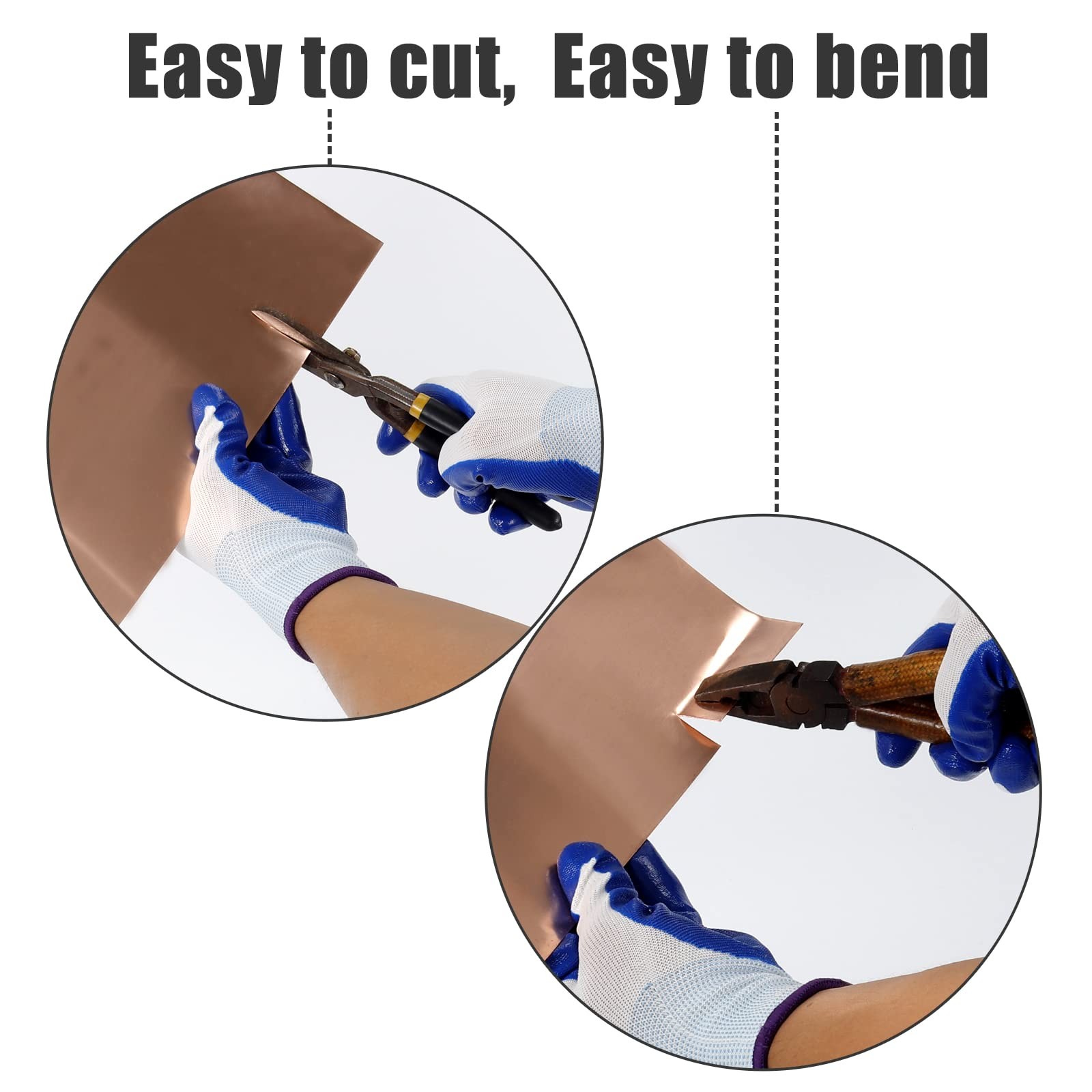 Copper Flashing 99.95% Pure – 26 Gauge 0.4mm 26 Ga, 12″ Width x 10 FT,