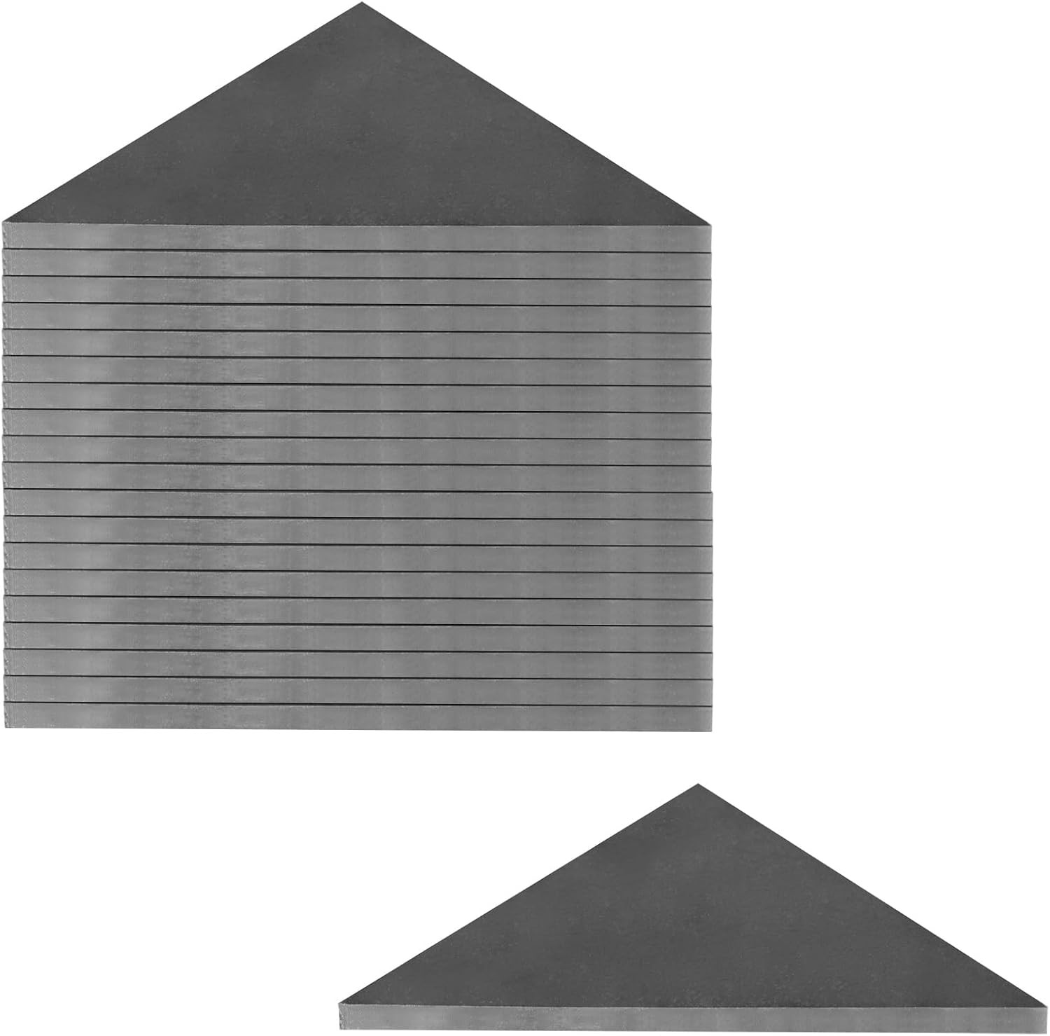 20 PCS Weld on Steel Triangle Gusset Plate, 4″ X 4″ X 1/8″