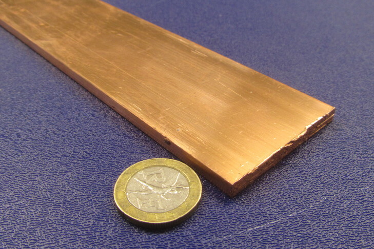 110 Copper Bar H02, 3/16″ Thick x 2.0″ Wide x 2 Ft Length