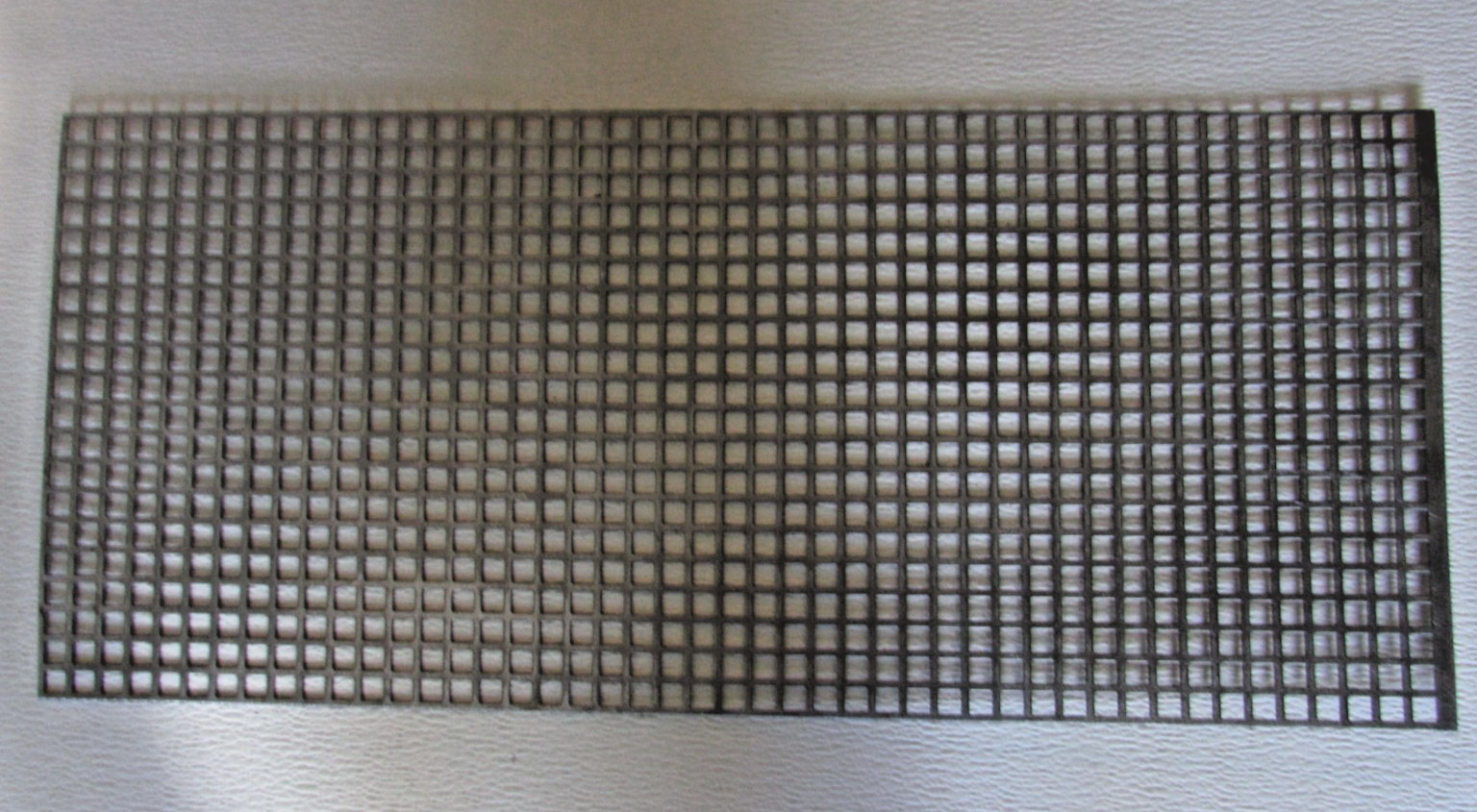 3/8 SQUARE PERFORATED METAL 16 GAUGE–PLAIN STEEL– 10-1/4″ X 29″