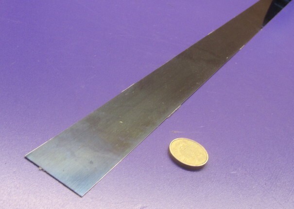 1095 Hard Blue Tempered Spring Steel Shim .062″ Thick x 1.50″ Width x 300″ Long