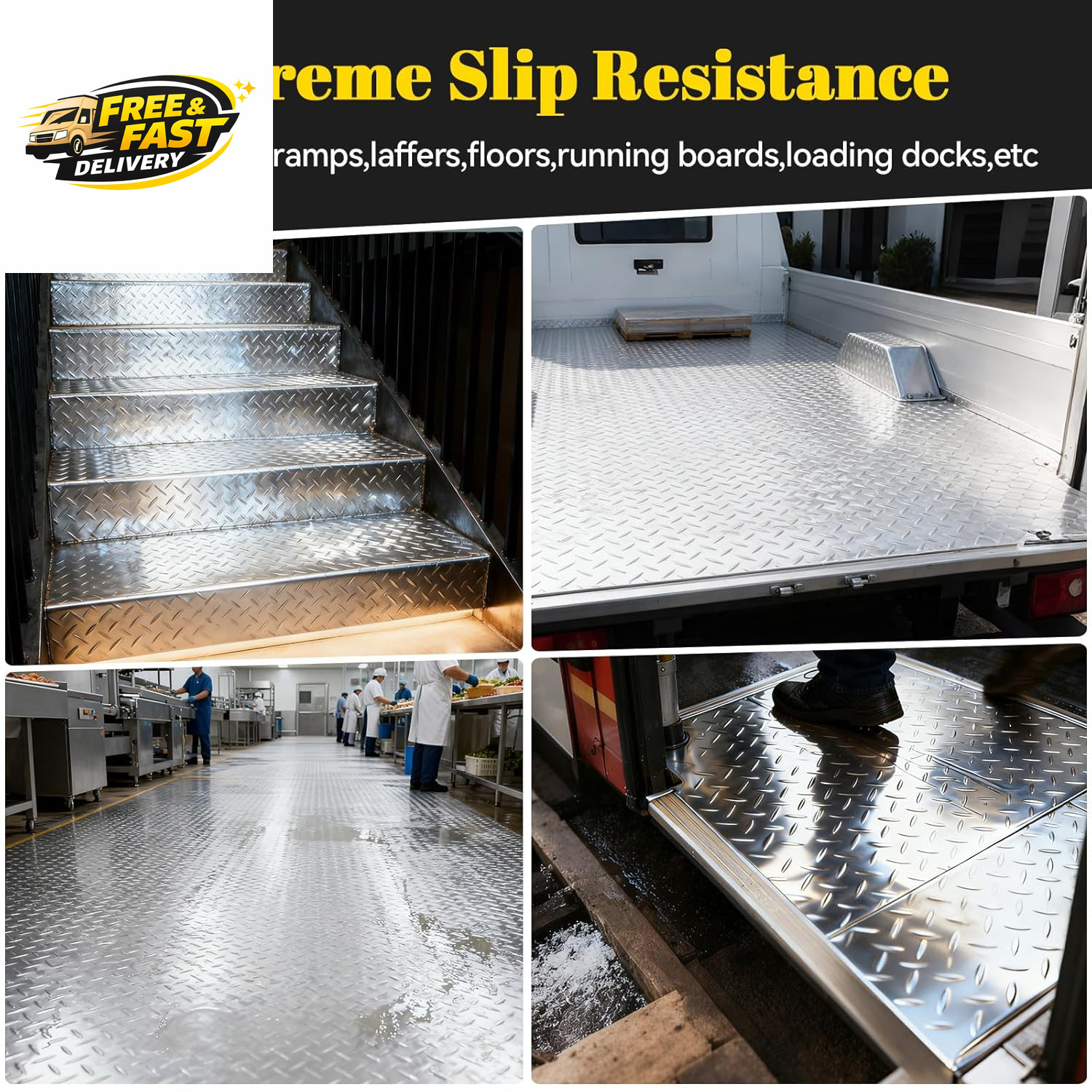 Aluminum Diamond Plate Sheet, 3003 H22, 17GA 0.045″ Thick Heavy Duty Diamond Tre