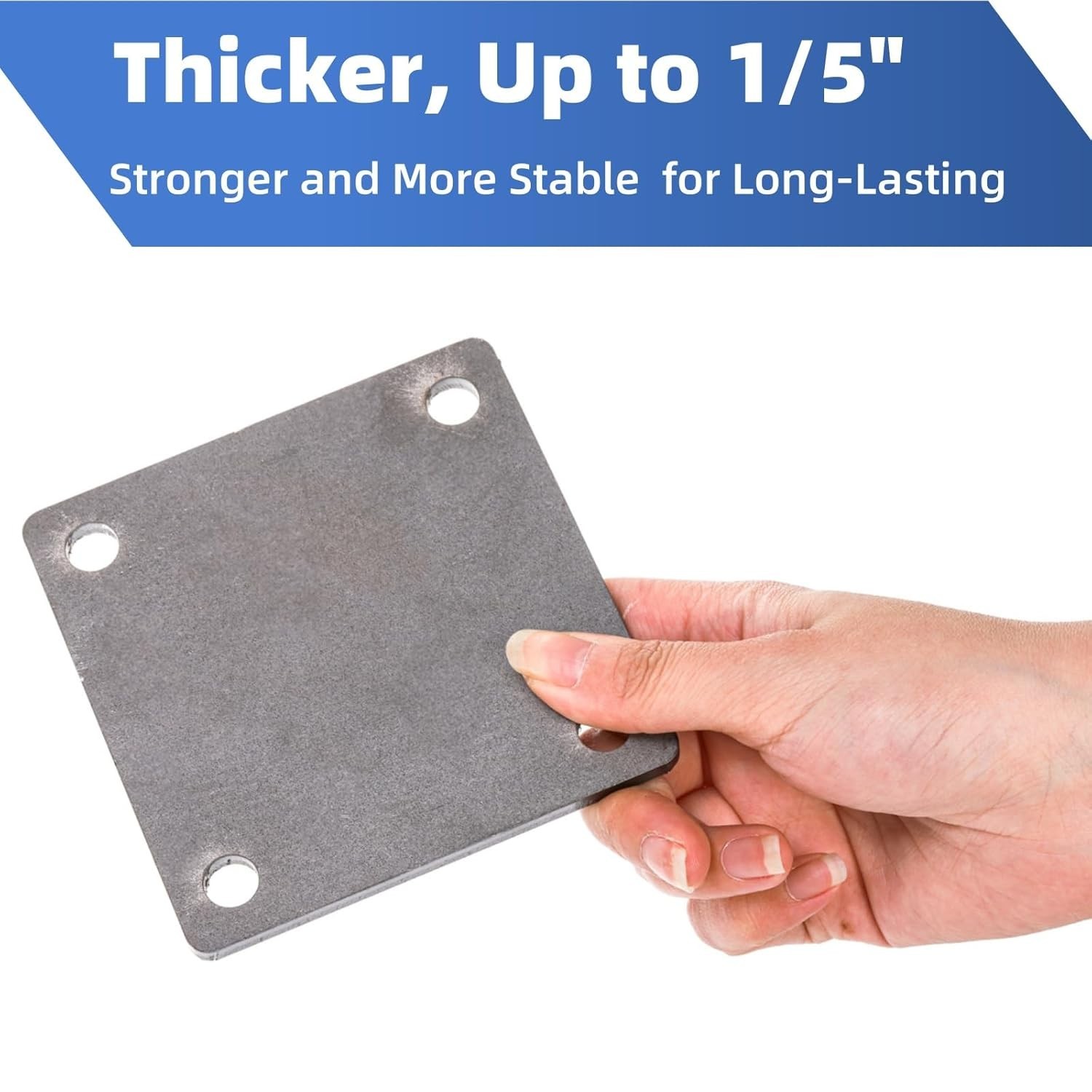 8 Pack Flat Steel Plates, 4” X 4”, Laser Cut A36 Mild Steel, Weldable Sheets