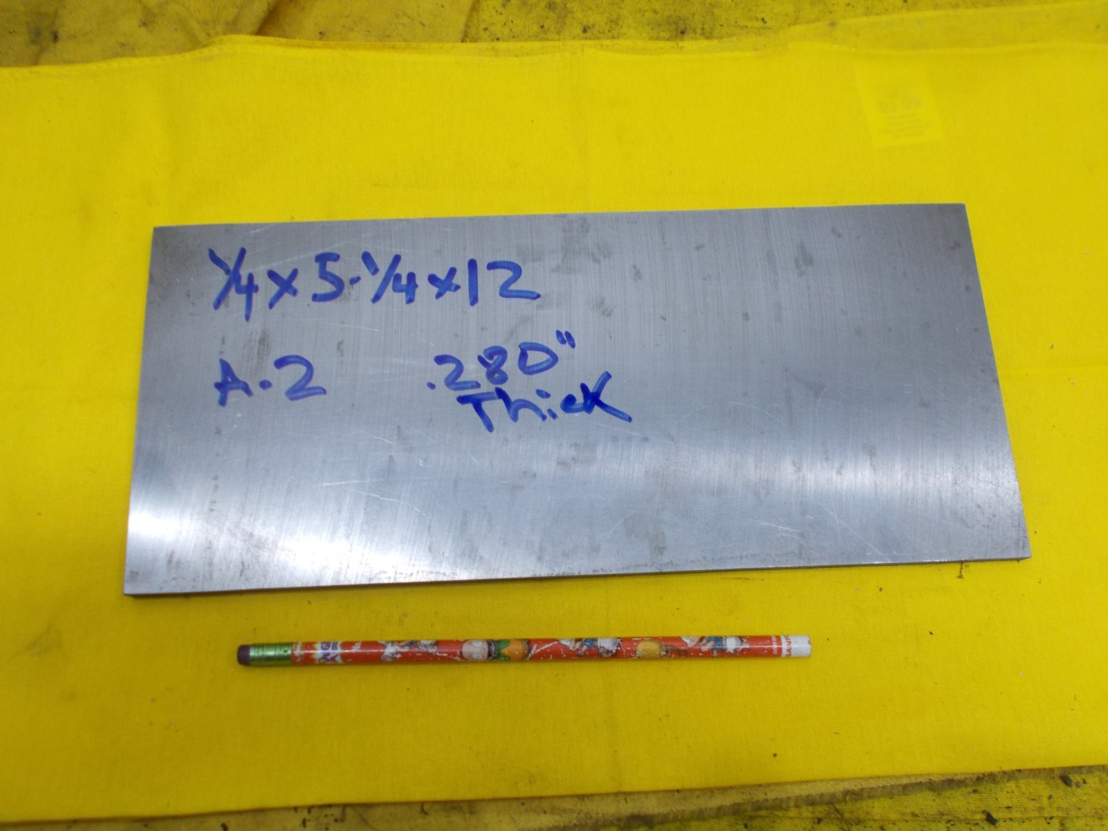A-2 TOOL STEEL BAR GROUND FLAT machine shop A2 stock 1/4″ x 5-1/4″ x 12″ LONG