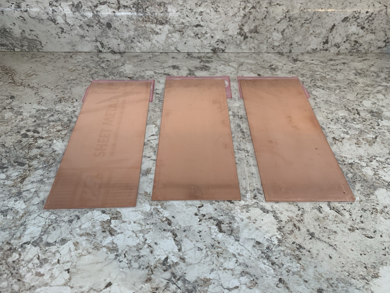 K & S Precision Metals COPPER .025″ x 4″ x 10″ 3 Sheets Stock #259 NOS Hobby