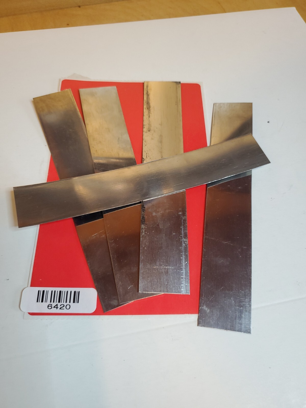 .015 shim stainless steel strip 5 PIECE LOT 1″ x 6+” long 0.015 015 430 Alloy
