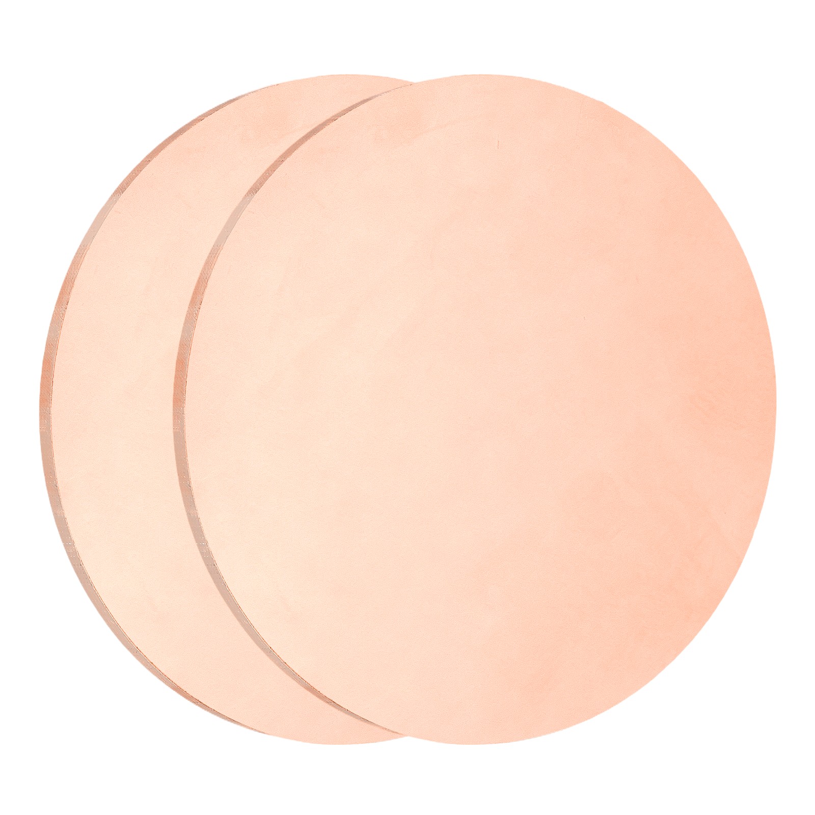 2Pcs Copper Round Plate, 0.08″ Thick 2″ Dia C1100 Pure Copper Sheet
