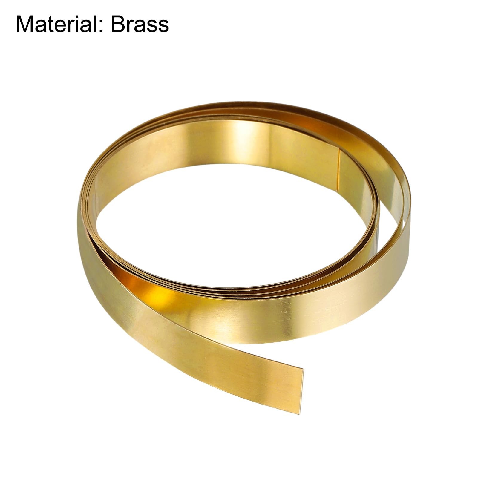 uxcell Brass Sheet Roll, Metal Foil Plate 1000mm x 15mm x 0.1mm