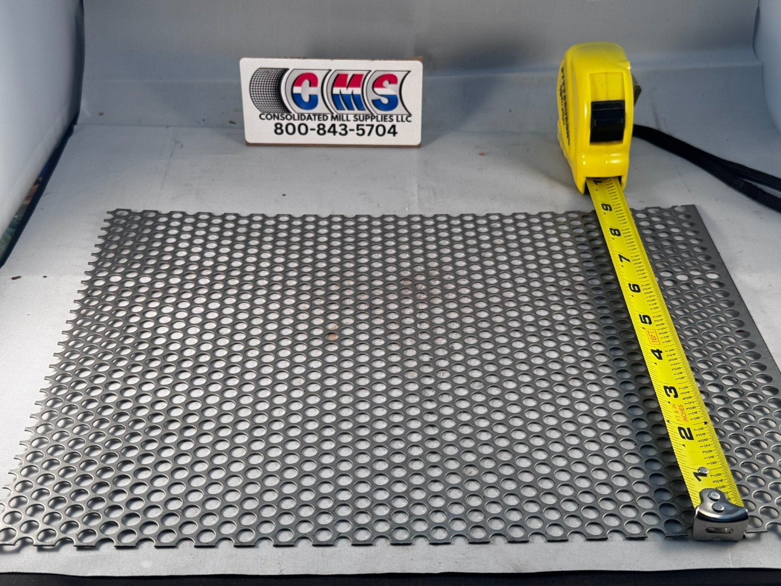 1/4″ HOLES- 20 GAUGE 304 STAINLESS STEEL PERFORATED SHEET 9″ x 12″
