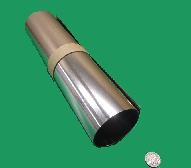 18-8 Stainless Steel Sheet, Full Hard, .0015″ x 12″ x 100″
