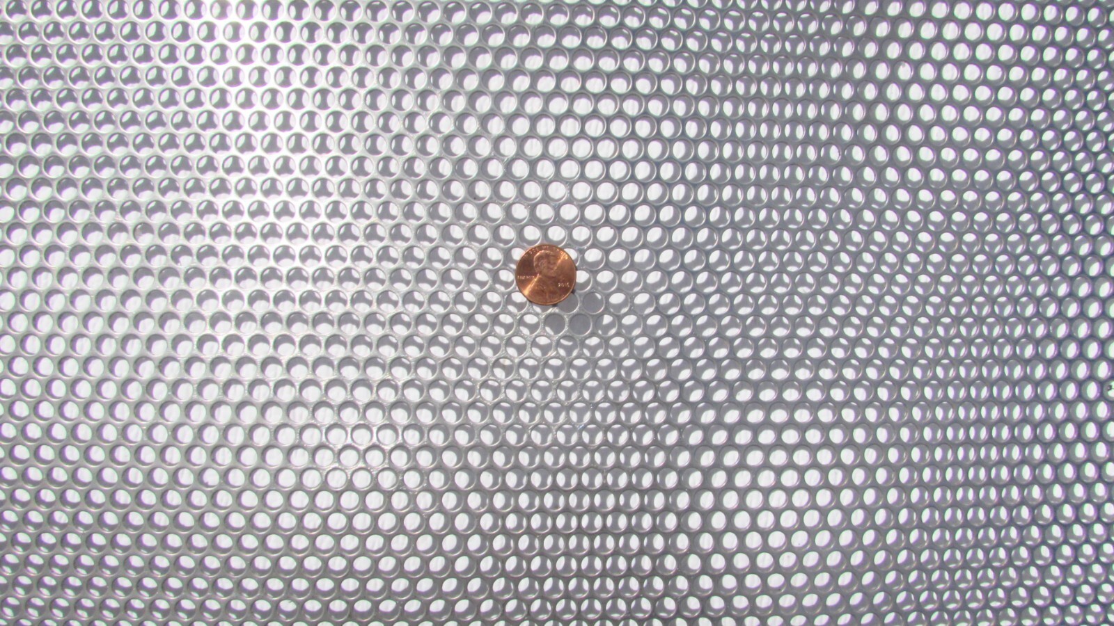=1/4″ HOLES 18 GAUGE 304 STAINLESS STEEL PERFORATED SHEET– 14″ X 18″=