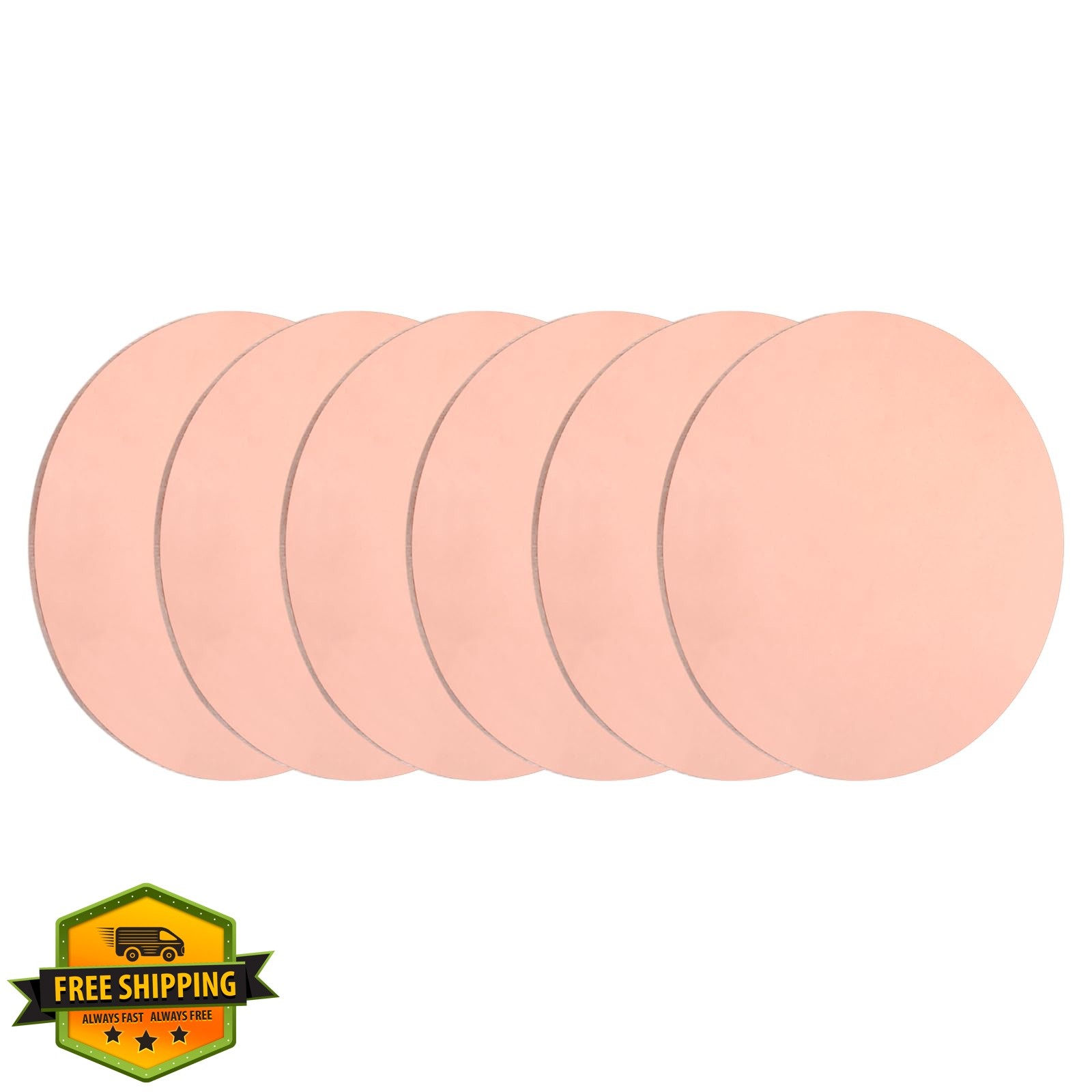 uxcell Copper Round Plate T2 1mmx35mm 6Pcs