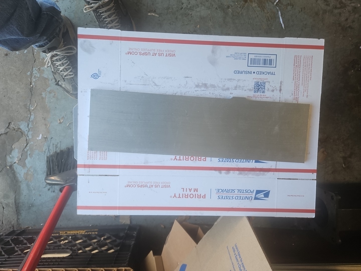 Kaiser aluminum plate 6061-T651 3/8″ X18-1/4″ x5″ Made In USA