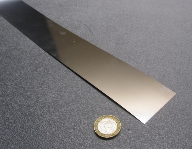 301 Stainless Steel Sheet Shim, .008″ (+/-.0004″) x 2.0″ x 50 Foot Length