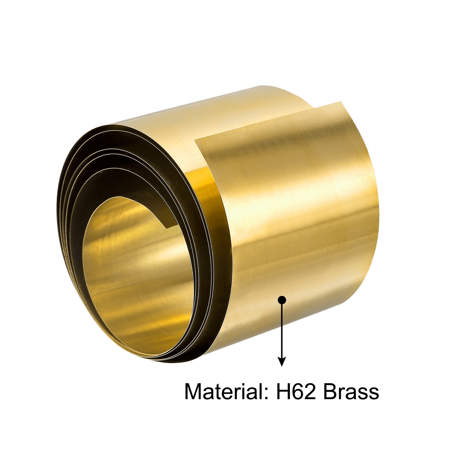 Brass Sheet Roll Metal Foil Plate 3000mm x 50mm x 0.1mm