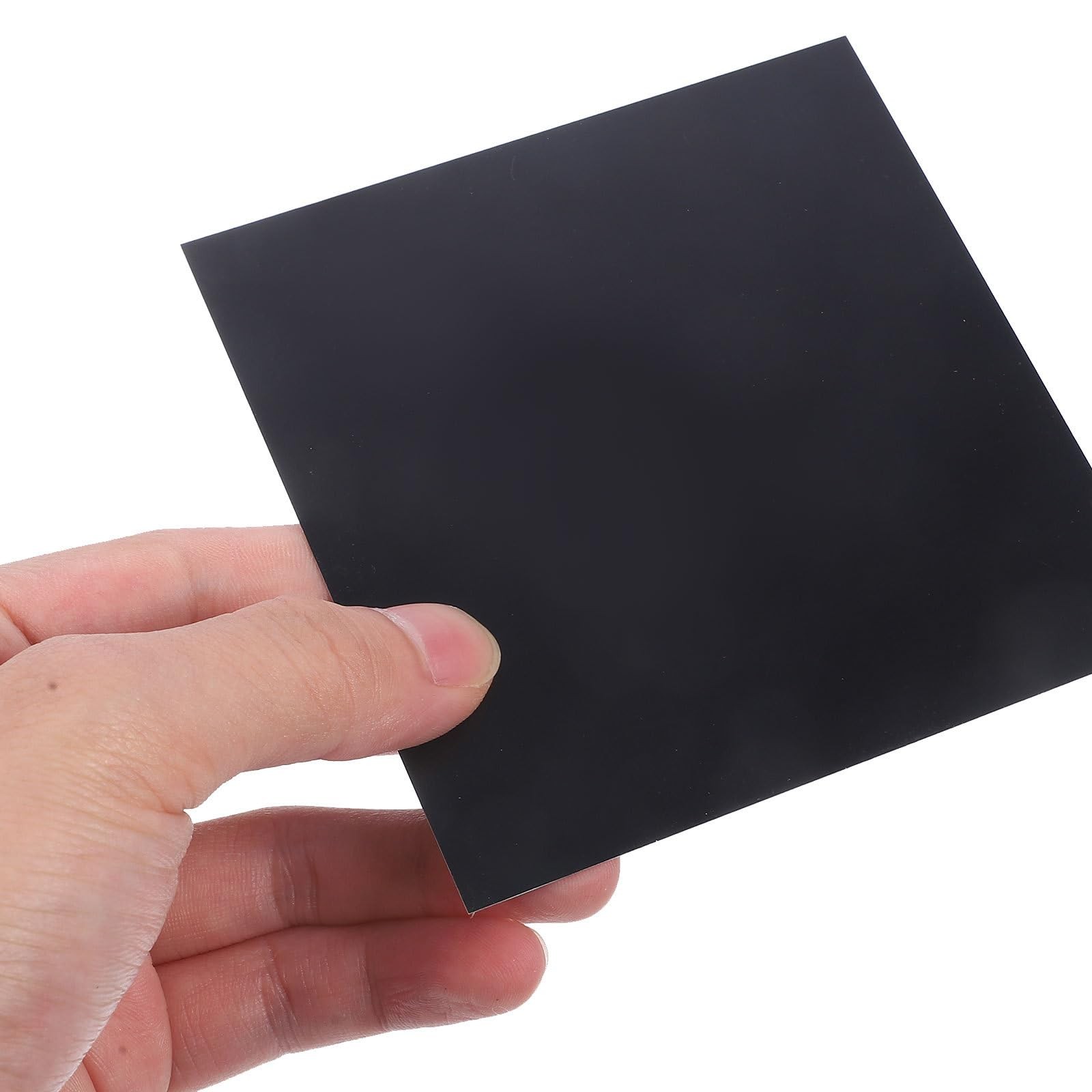 5Pcs Anodized Aluminum Sheet, 3.93×3.93×0.02in Black Metal Aluminum Plate