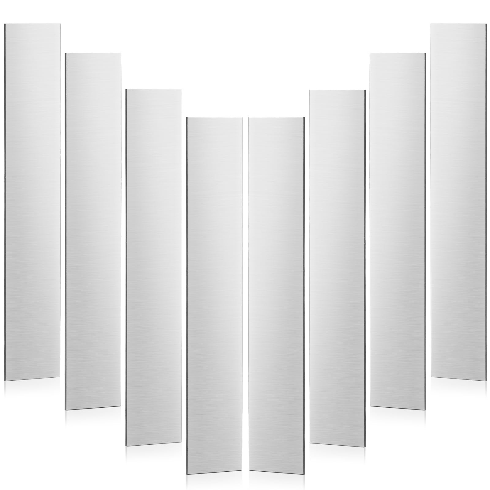 Gisafai 4 Pcs Pure Nickel Strip 0.04 X 1 X 6 Inches Nickel Anode Plating Kit Ano
