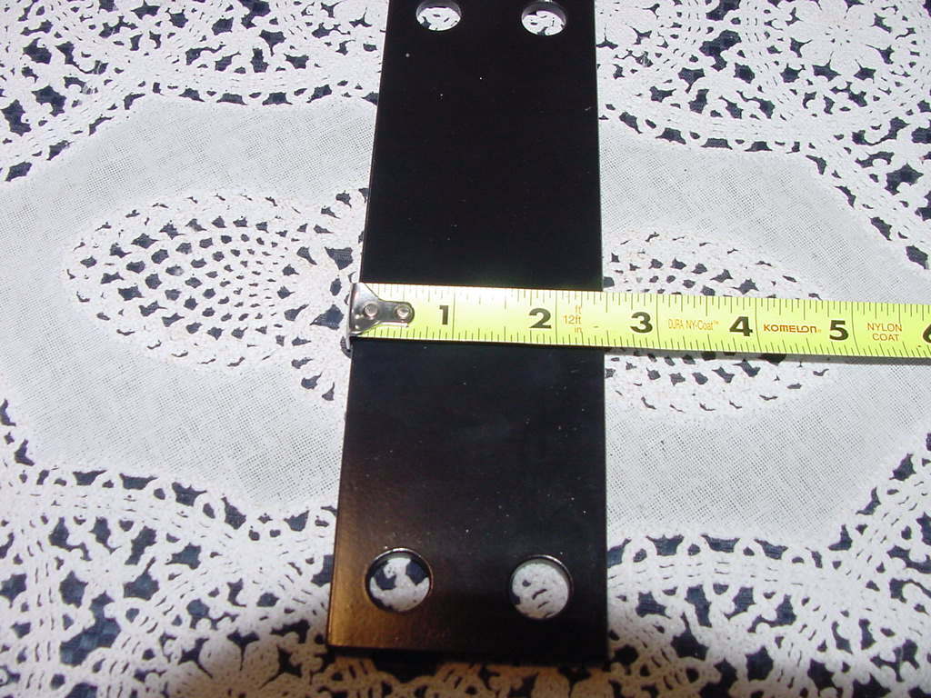 Steel Plate 2 1/2″ X 8″ X 0.190 ” Pre-Drilled 4 Holes, Primed and Painted Black