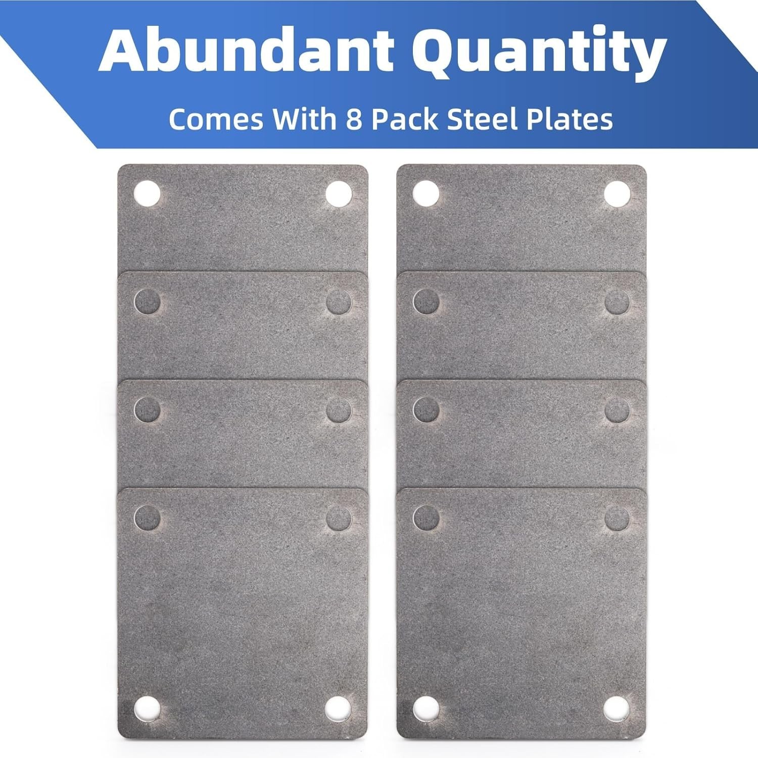 8 Pack Flat Steel Plates, 4” X 4”, Laser Cut A36 Mild Steel, Weldable Sheets