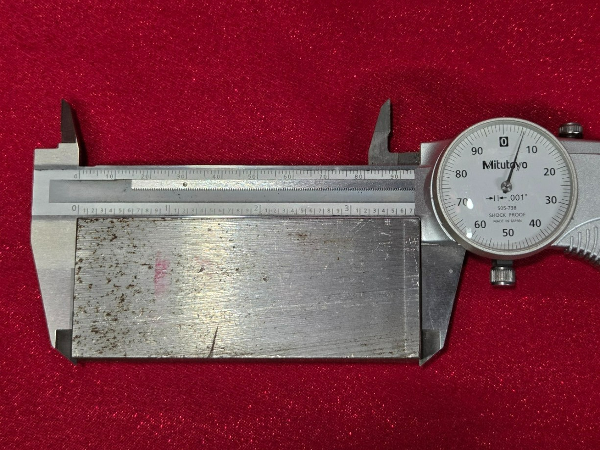 D2 Tool Steel Block Billet 3.705″ L x 1.515″ W x 0.65″ Thick – 16.4 Oz.