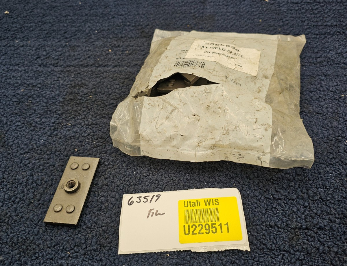 (QTY 25) 239-8534 2398534 M8x1.25 Weld Plate fits CAT 277D 297D2 257D3 297D XHP