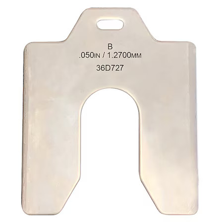 Slotted Shim 2 X 2″ X 0.050″, Pk10, 36D727