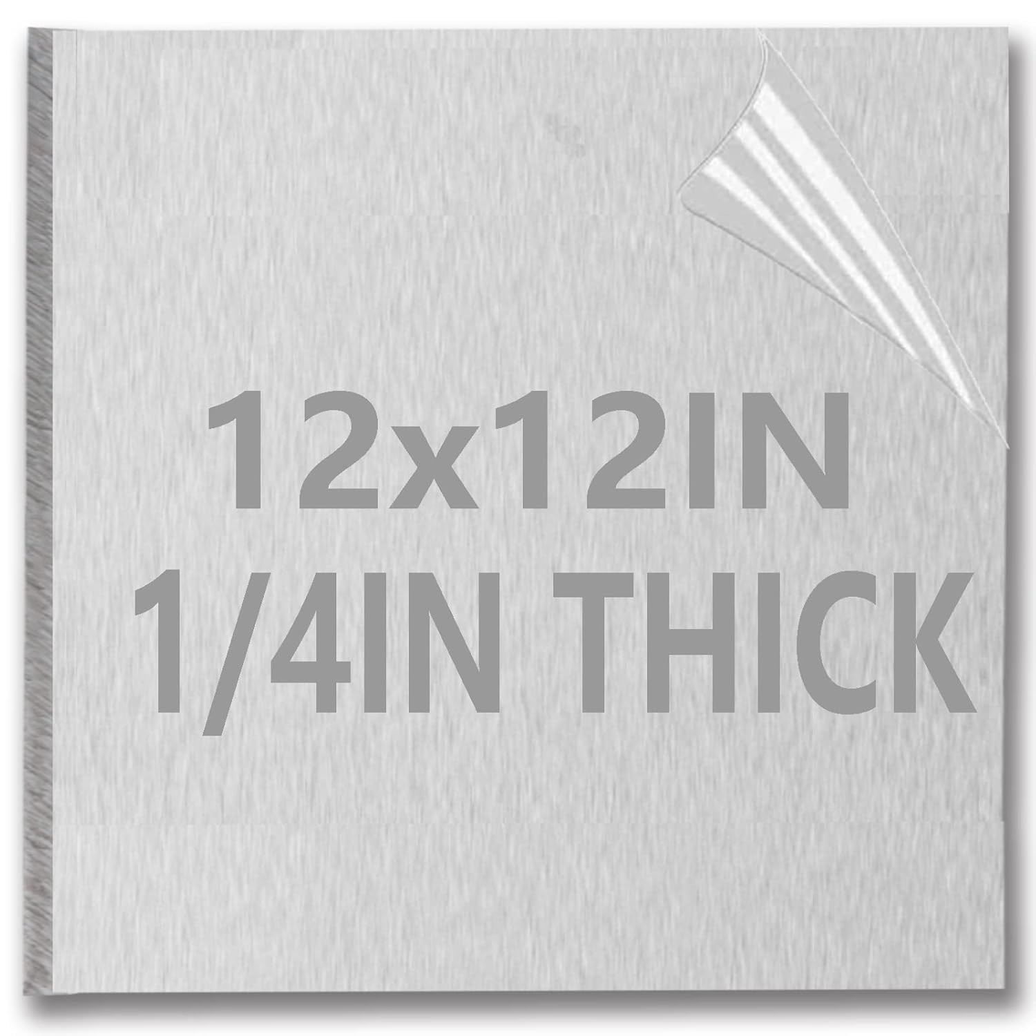 1/4Inch Thick Aluminum Sheets & Plates, 12” x 12”Heavy Duty Aluminum Plates w…