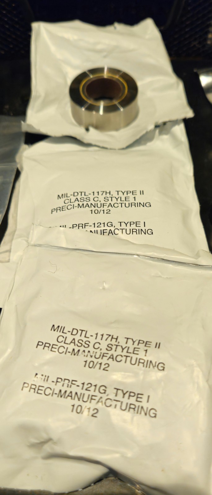 Spacer Engineered Polished Aluminum, Copper Lot Of 12 Some Sealed Bags See Pics