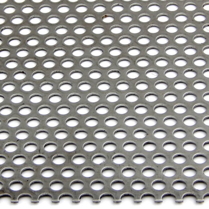 304 Stainless Steel Perforated Sheet Unpolished (Mill) Finish Annealed