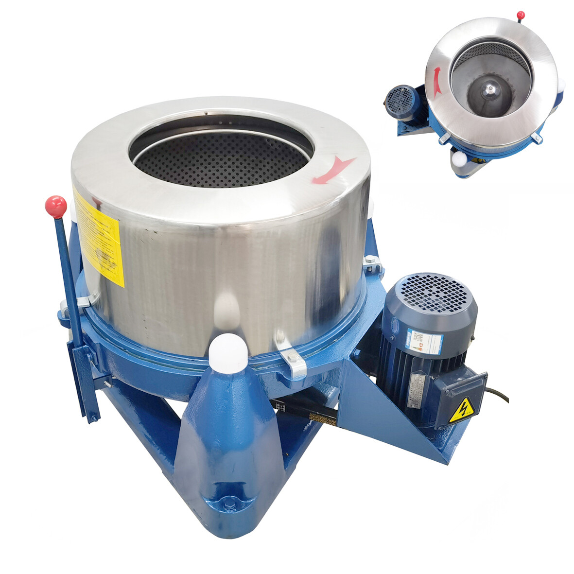 220V Lab Scrap Oil Thrower Stainless Steel Food Dehydrator Centrifugal Dryer