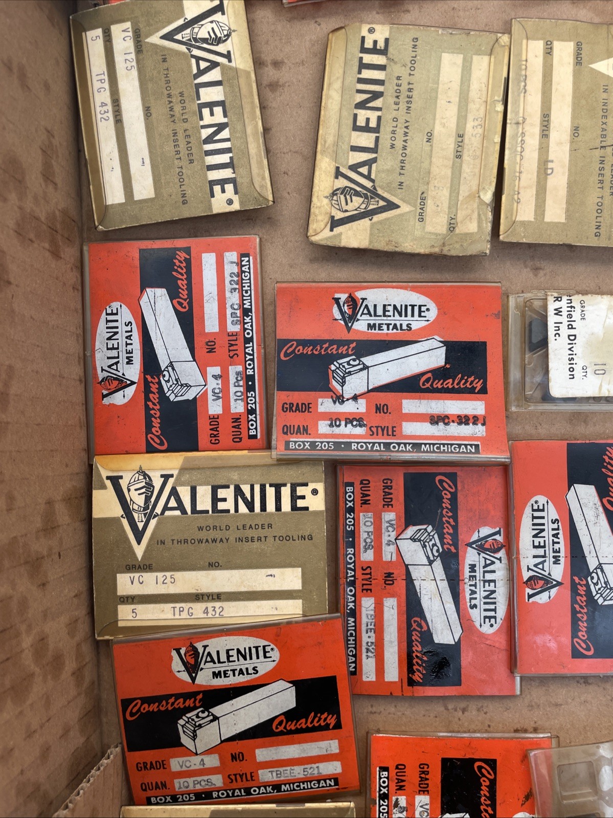Mix Lot of Good Unused Carbide Inserts Approximately 100 Pieces