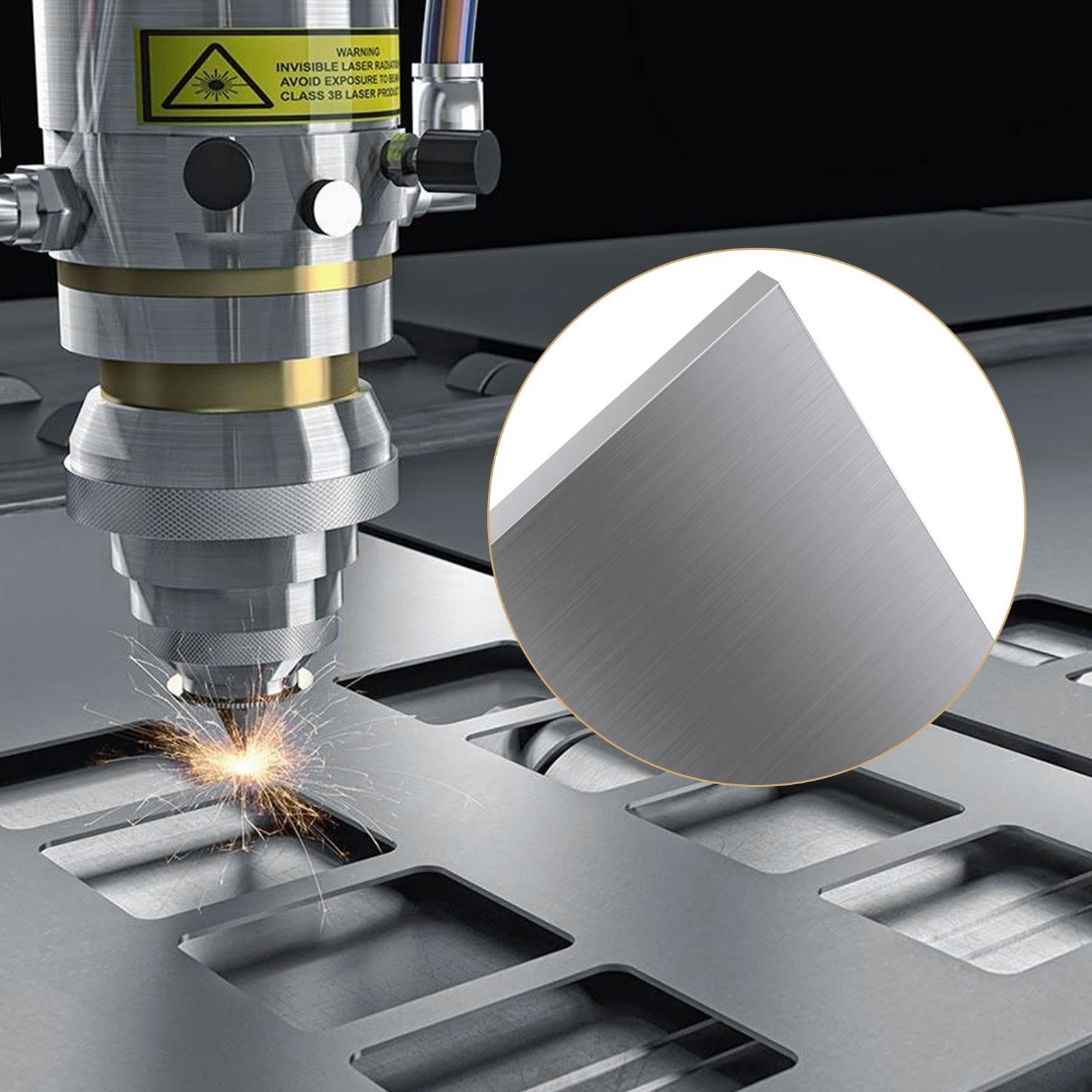 ACXFOND 5052H32 Aluminum Sheet Metal 12x17x1/4 Inch Inch, Silver
