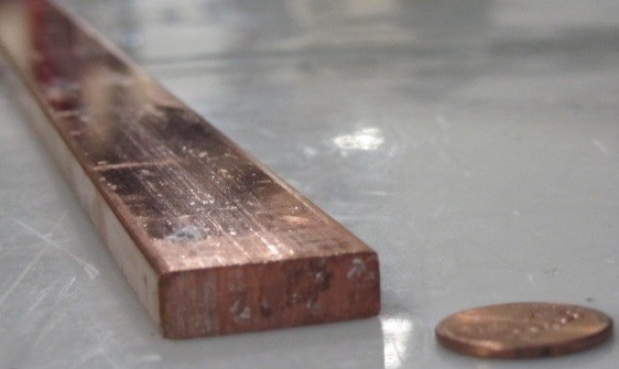 110 Copper Bar H02, 5/16″ Thick x 1.0″ Wide x 6 Ft Length